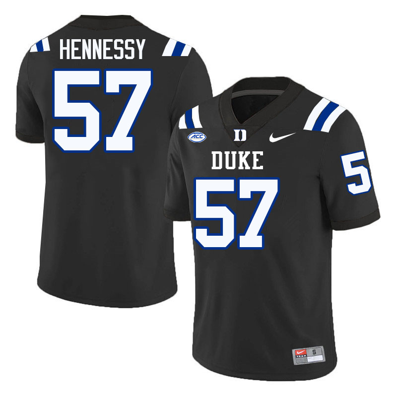 Thomas Hennessy Duke Jersey,Duke Blue Devils #57 Thomas Hennessy Jersey Youth College-Black